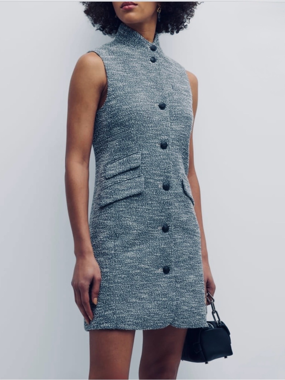 RAG & BONE, Slade Mini Dress In Blue, Size 12, NWT